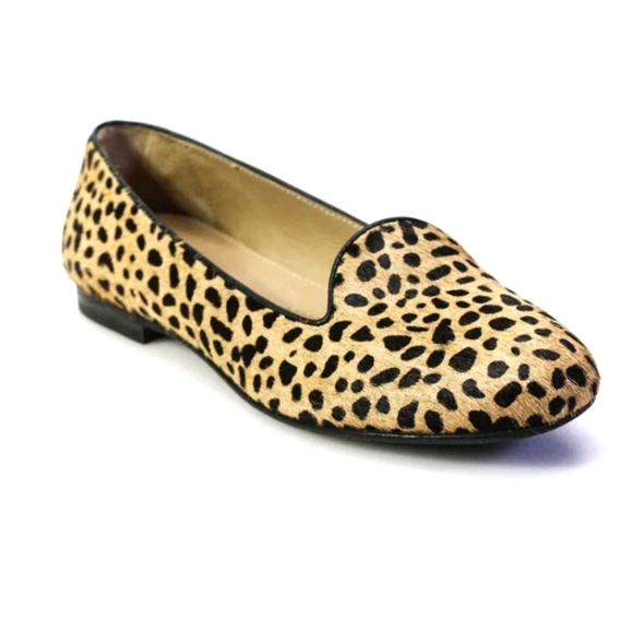Chatelles Paris animal print pony hair flats 38 7 - Picture 1 of 9